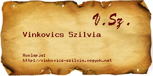 Vinkovics Szilvia névjegykártya